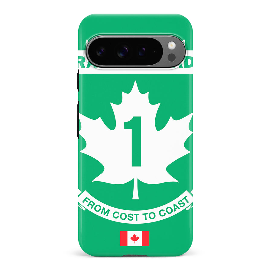 Google Pixel 9 Pro Trans Canada Highway Sign Canadiana Phone Case