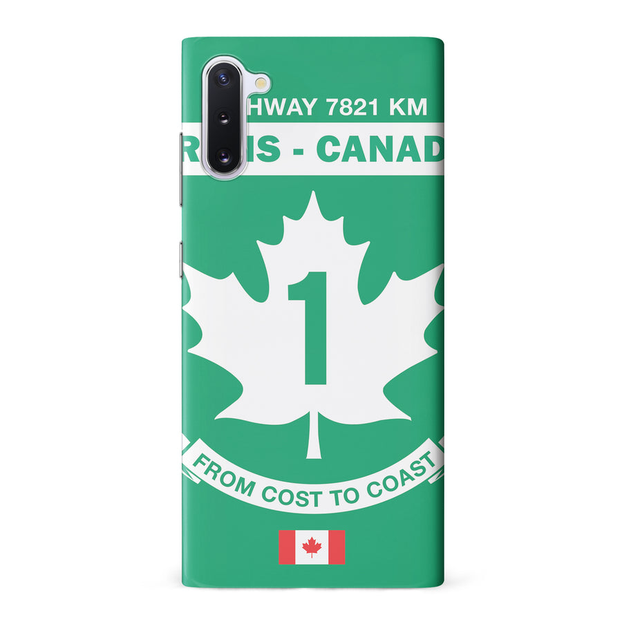 Samsung Galaxy Note 10 Trans Canada Highway Sign Canadiana Phone Case