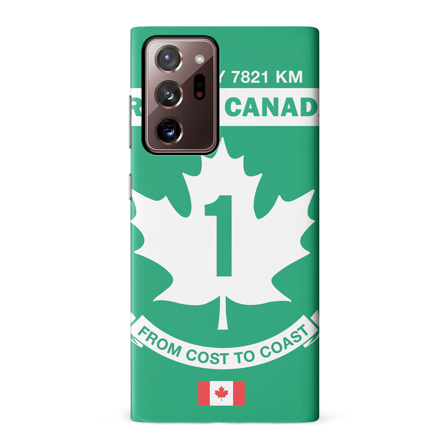Samsung Galaxy Note 20 Ultra Trans Canada Highway Sign Canadiana Phone Case