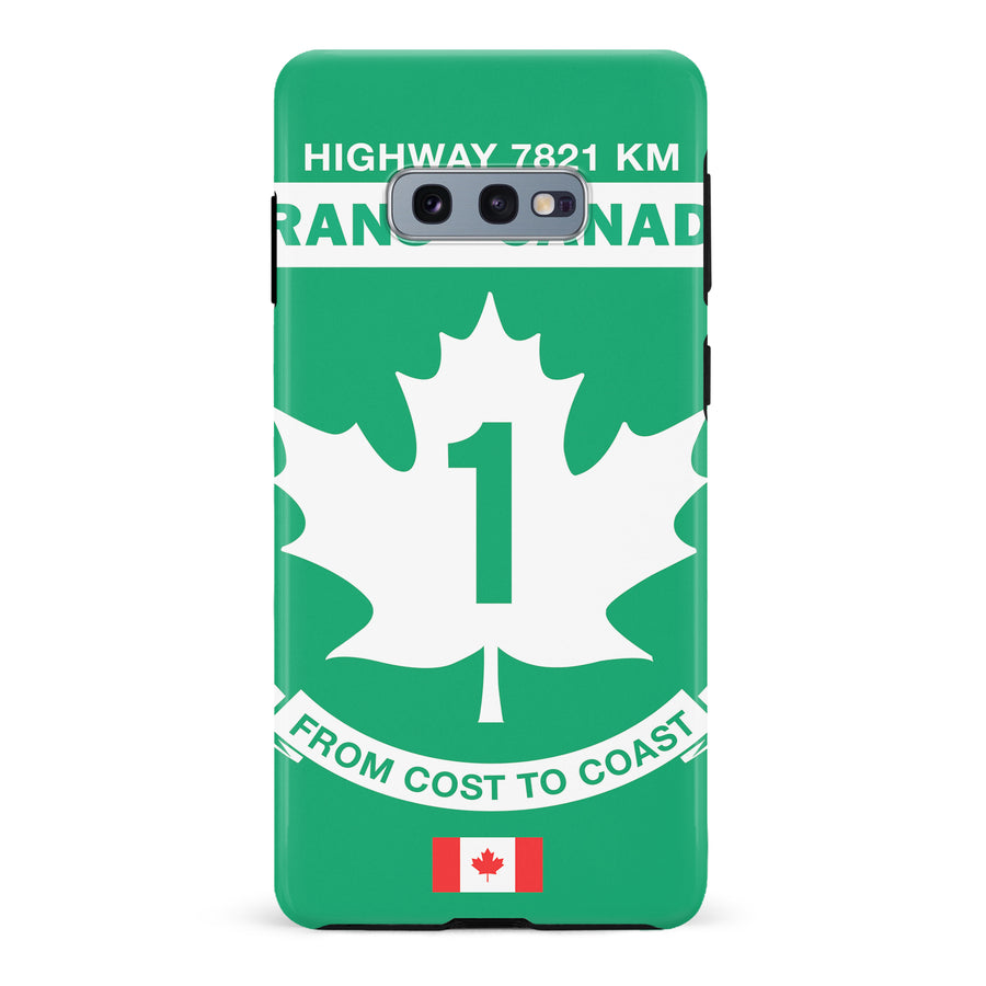 Samsung Galaxy S10e Trans Canada Highway Sign Canadiana Phone Case
