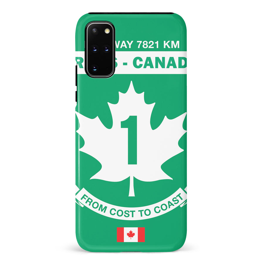 Samsung Galaxy S20 Plus Trans Canada Highway Sign Canadiana Phone Case