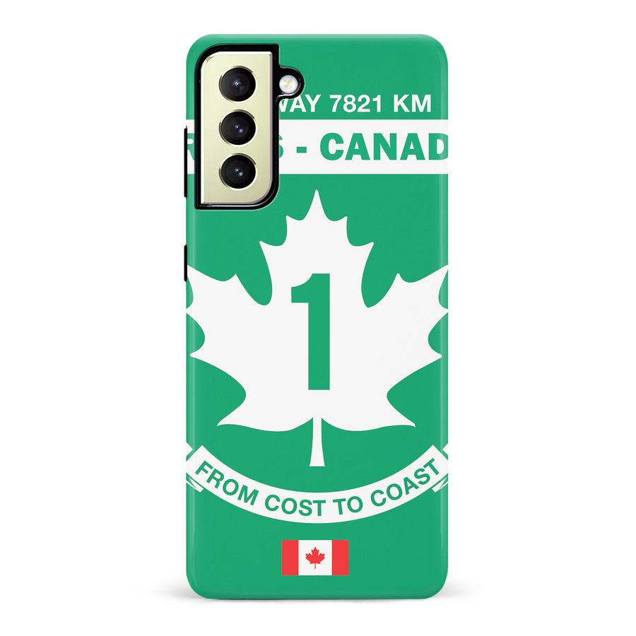 Samsung Galaxy S22 Plus Trans Canada Highway Sign Canadiana Phone Case