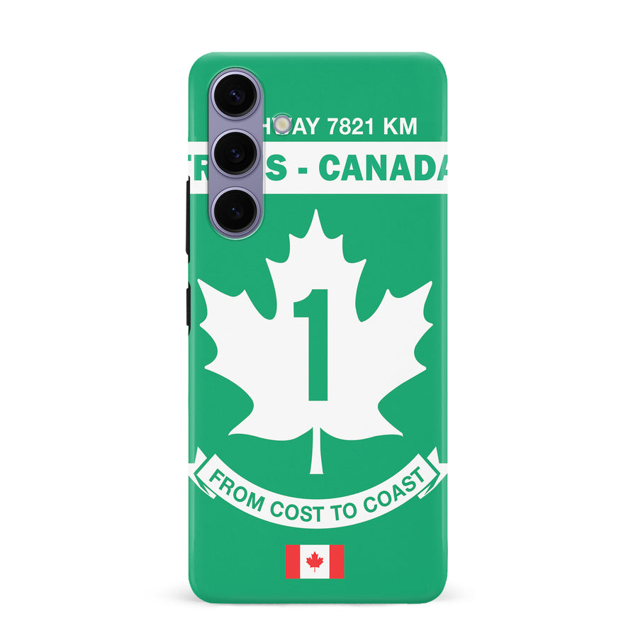 Samsung Galaxy S24 Plus Trans Canada Highway Sign Canadiana Phone Case
