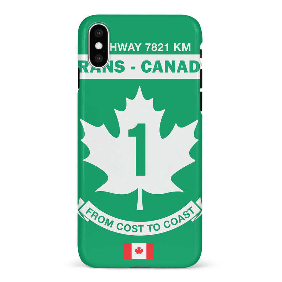 iPhone X/XS Trans Canada Highway Sign Canadiana Phone Case