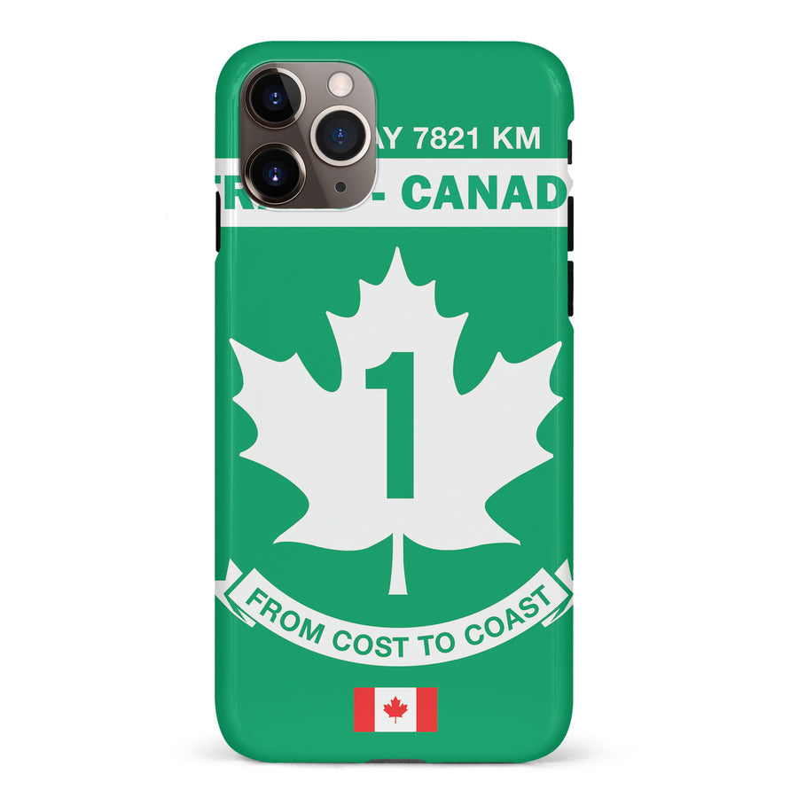 iPhone 11 Pro Max Trans Canada Highway Sign Canadiana Phone Case