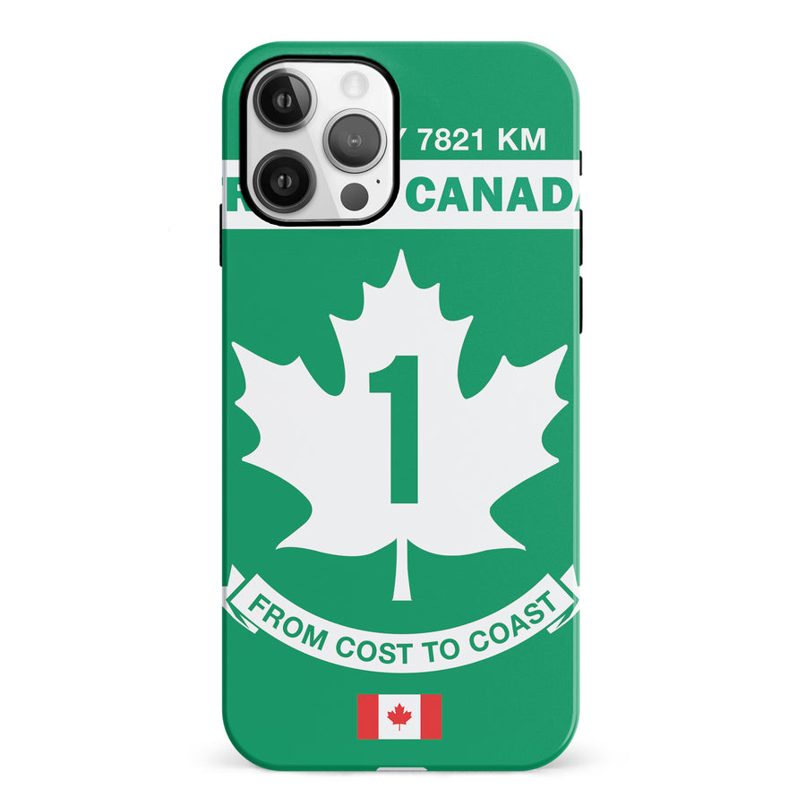 iPhone 12 Trans Canada Highway Sign Canadiana Phone Case