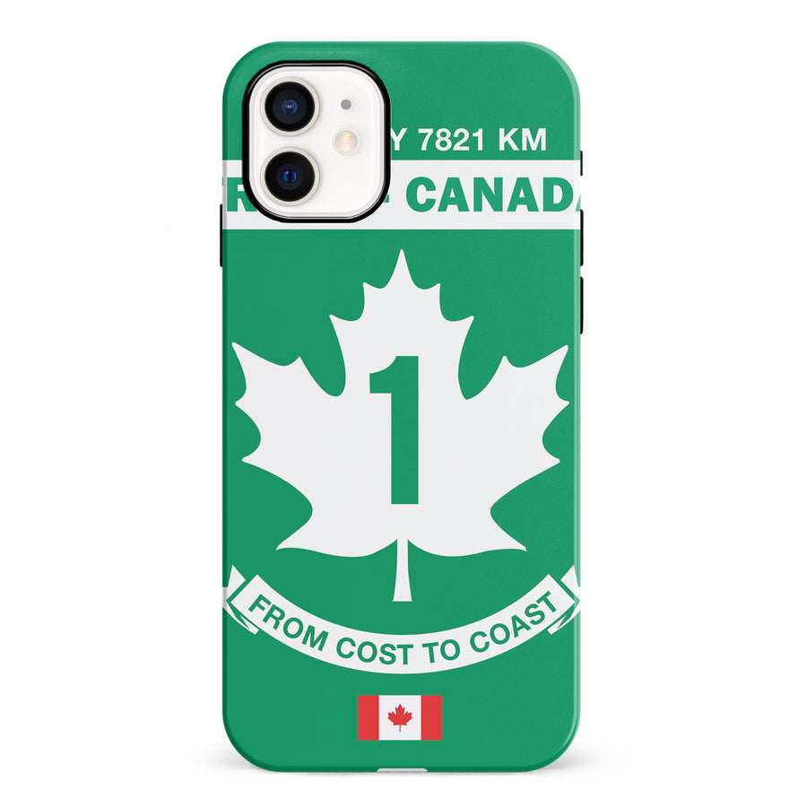 iPhone 12 Mini Trans Canada Highway Sign Canadiana Phone Case