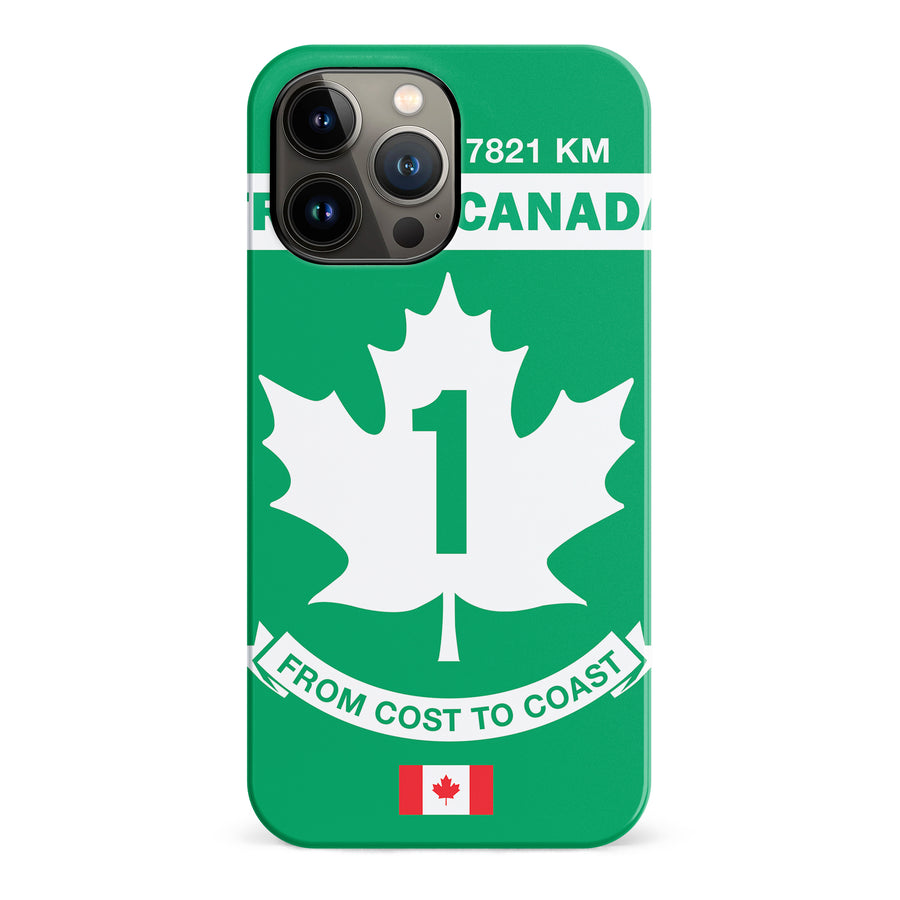 iPhone 14 Plus Trans Canada Highway Sign Canadiana Phone Case