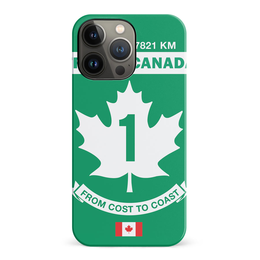 iPhone 15 Trans Canada Highway Sign Canadiana Phone Case