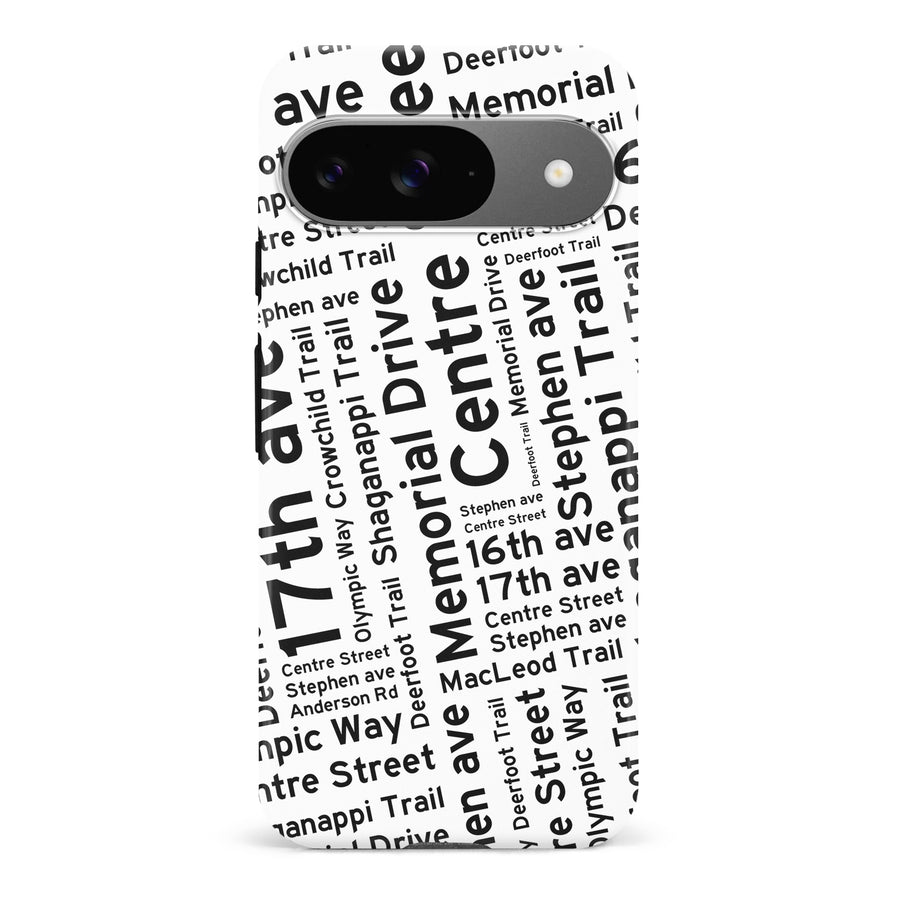 Calgary Street Names Canadiana Phone Case - White