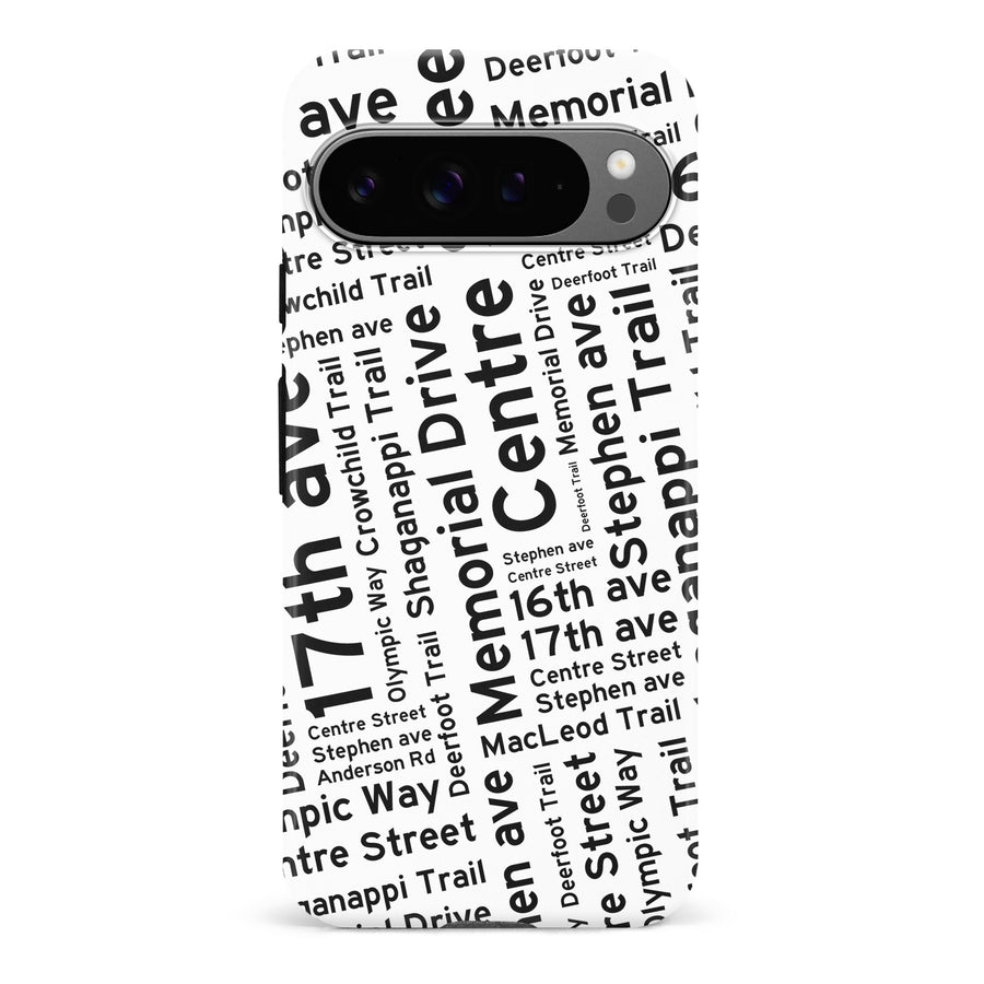 Calgary Street Names Canadiana Phone Case - White