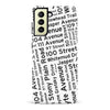 Samsung Galaxy S22 Plus Edmonton Street Names Canadiana Phone Case - White