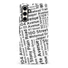 Samsung Galaxy S23 FE Edmonton Street Names Canadiana Phone Case - White