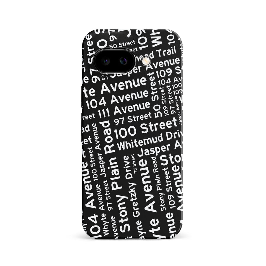 Edmonton Street Names Canadiana Phone Case - Black