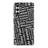 Samsung Galaxy S23 FE Edmonton Street Names Canadiana Phone Case - Black
