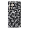 Samsung Galaxy S24 Ultra Montreal Street Names Canadiana Phone Case - Black