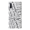 Samsung Galaxy Note 10 Ottawa Street Names Canadiana Phone Case - White