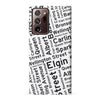 Samsung Galaxy Note 20 Ultra Ottawa Street Names Canadiana Phone Case - White