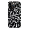 iPhone 15 Pro Max Ottawa Street Names Canadiana Phone Case - Black