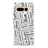 Google Pixel 7 Pro Quebec Street Names Canadiana Phone Case - White