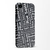 Québec Street Names Canadiana Phone Case - Black