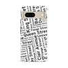 Google Pixel 7 Toronto Street Names Canadiana Phone Case - White