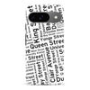 Google Pixel 9 Toronto Street Names Canadiana Phone Case - White