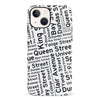iPhone 13 Mini Toronto Street Names Canadiana Phone Case - White