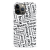 iPhone 13 Pro Max Toronto Street Names Canadiana Phone Case - White