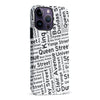 iPhone 14 Pro Max Toronto Street Names Canadiana Phone Case - White