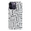 iPhone 14 Pro Max Toronto Street Names Canadiana Phone Case - White