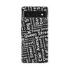 Google Pixel 6A Toronto Street Names Canadiana Phone Case - Black