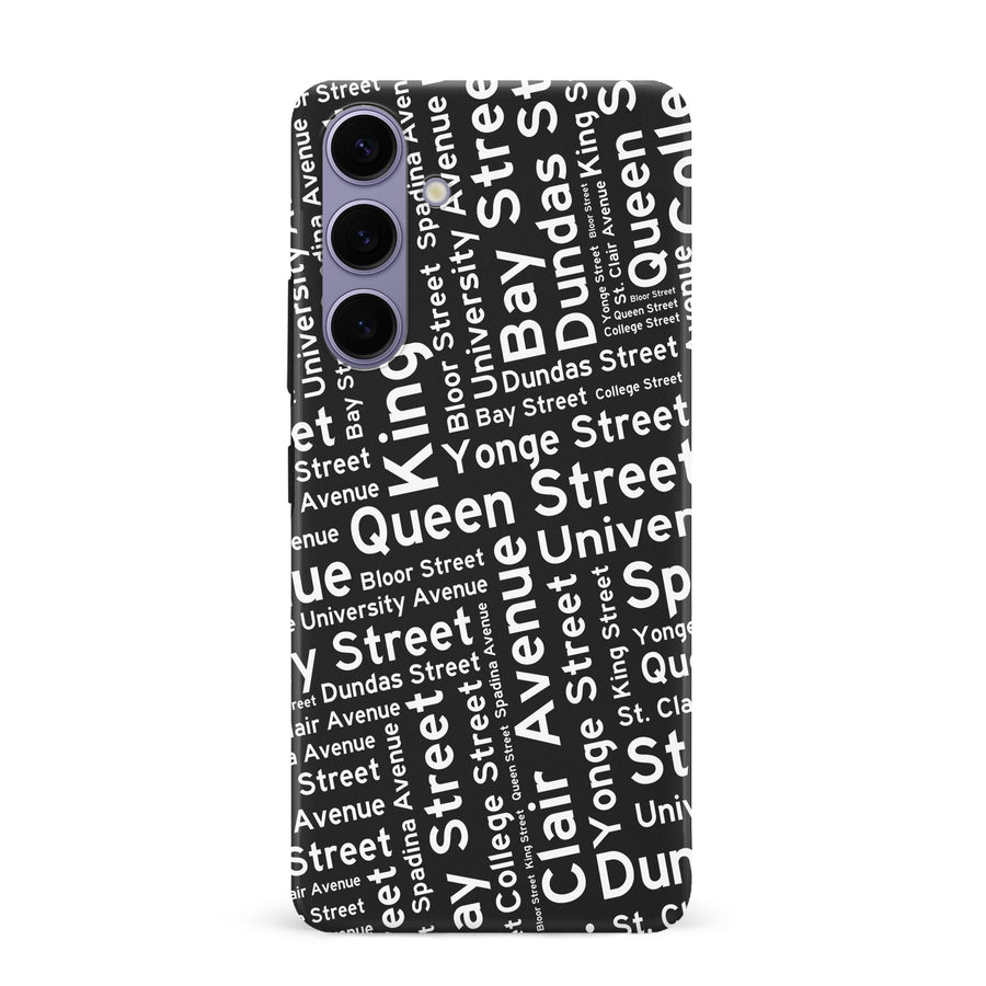 Toronto Street Names Canadiana Phone Case - Black