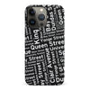 iPhone 14 Pro Toronto Street Names Canadiana Phone Case - Black