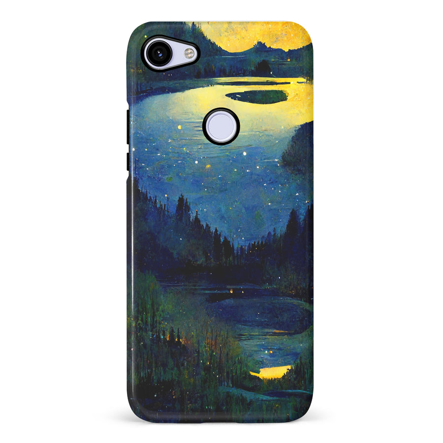 Google Pixel 3A Green Lake Nature Phone Case