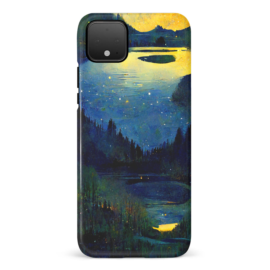 Google Pixel 4 Green Lake Nature Phone Case