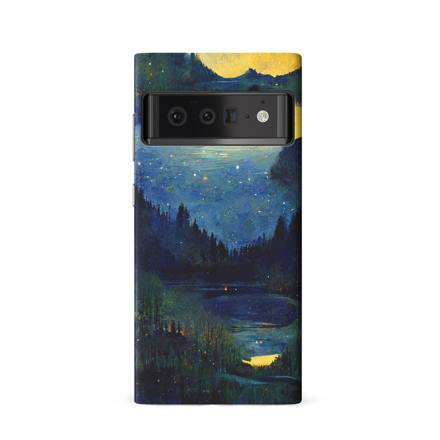 Google Pixel 6 Green Lake Nature Phone Case