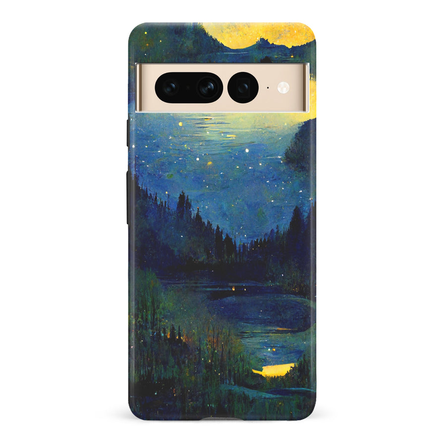 Google Pixel 7 Pro Green Lake Nature Phone Case