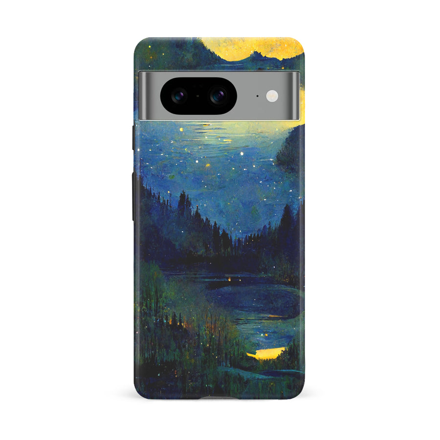 Google Pixel 8 Green Lake Nature Phone Case