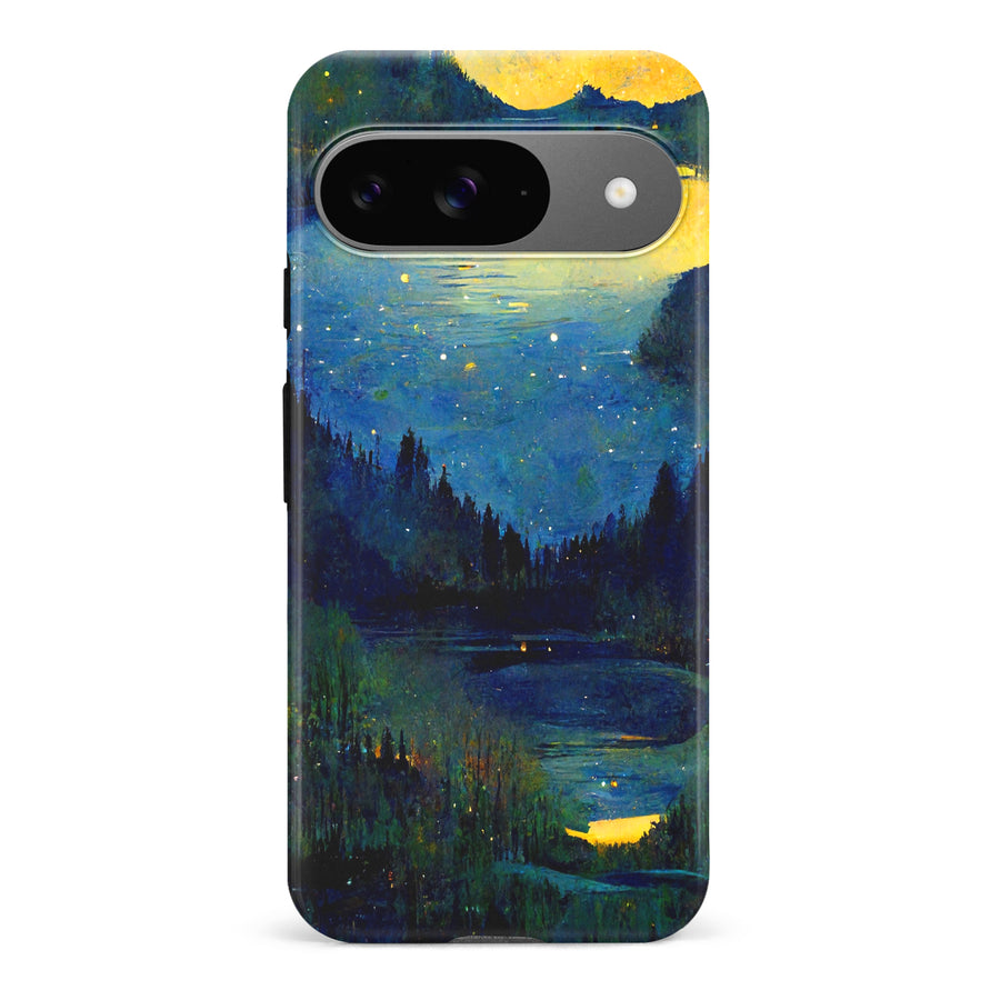 Google Pixel 9 Green Lake Nature Phone Case