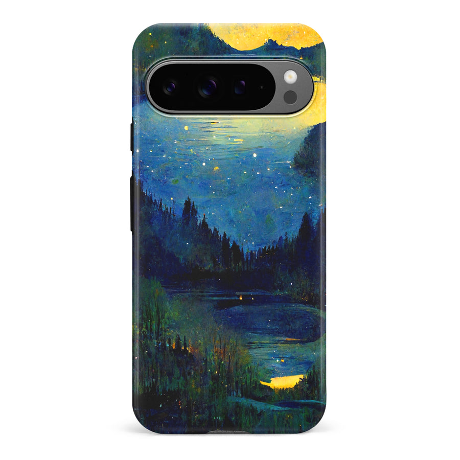 Google Pixel 9 Pro Green Lake Nature Phone Case