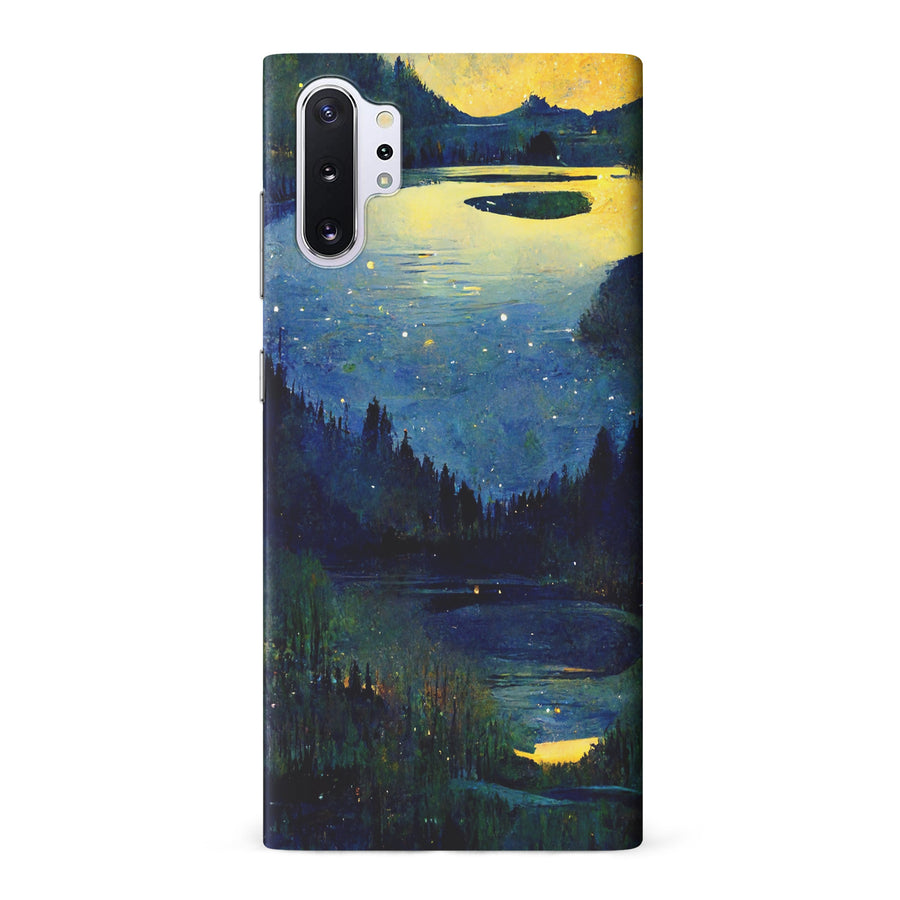 Samsung Galaxy Note 10 Plus Green Lake Nature Phone Case