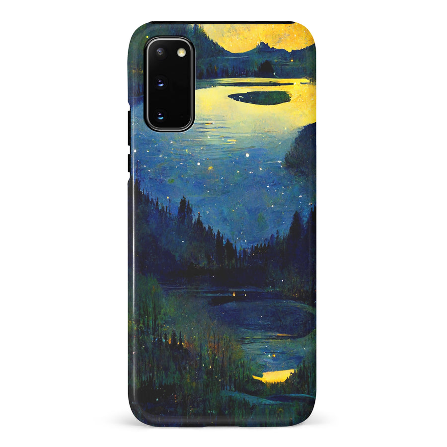 Samsung Galaxy S20 Green Lake Nature Phone Case