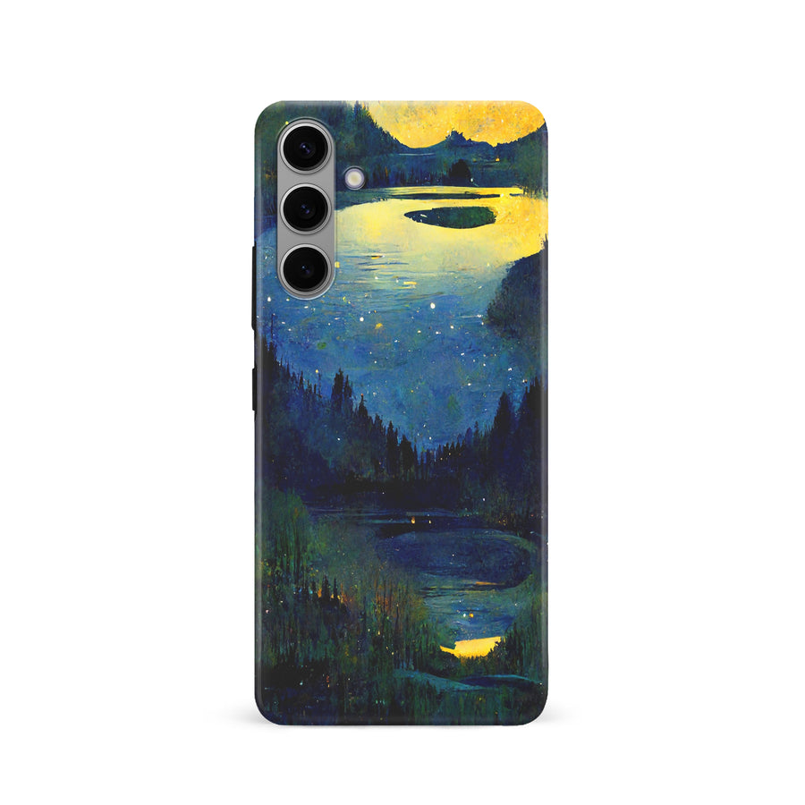 Samsung Galaxy S24 Green Lake Nature Phone Case