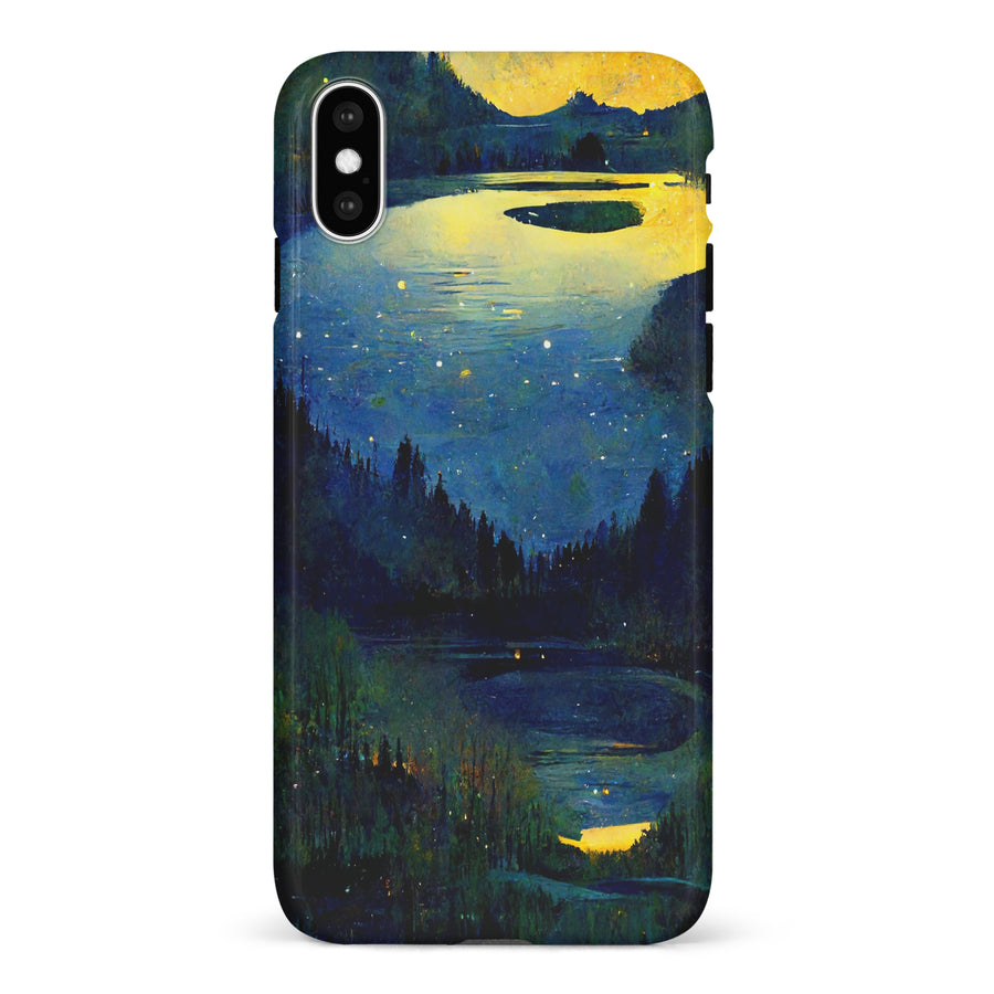 iPhone X/XS Green Lake Nature Phone Case