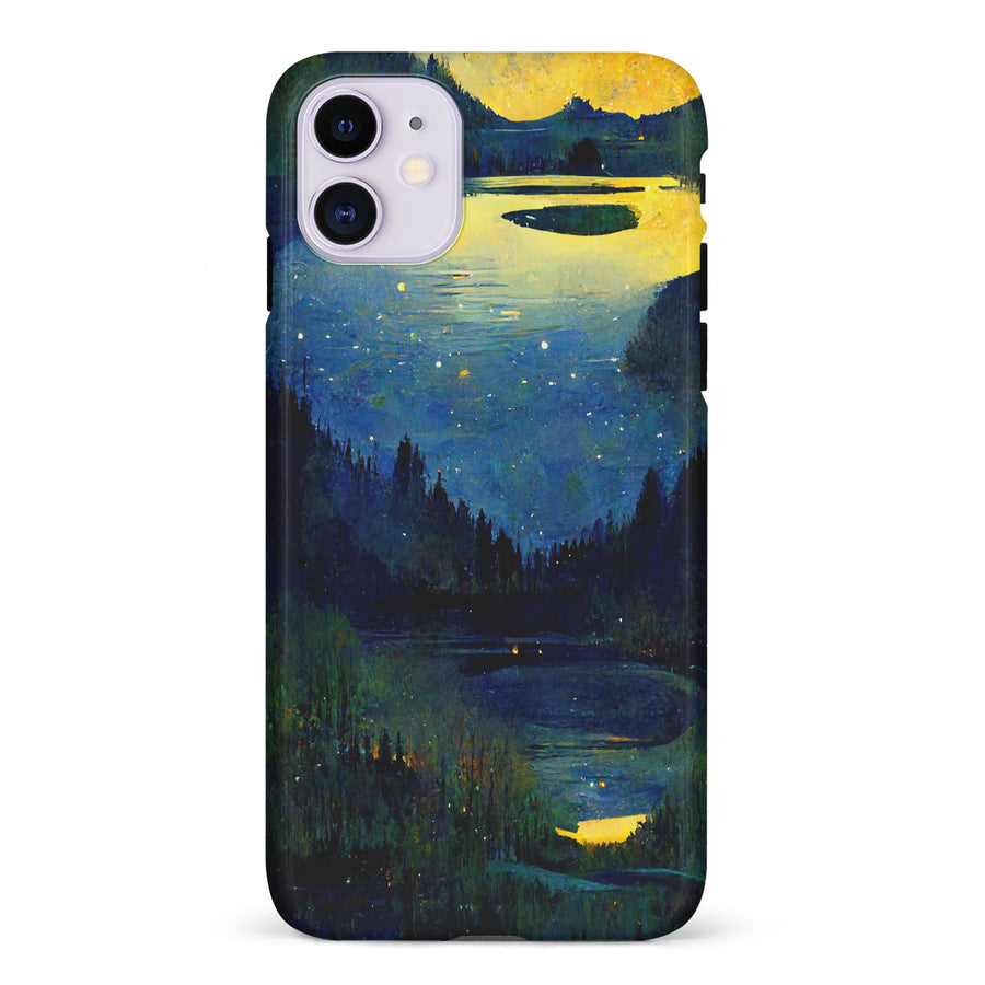 iPhone 11 Green Lake Nature Phone Case