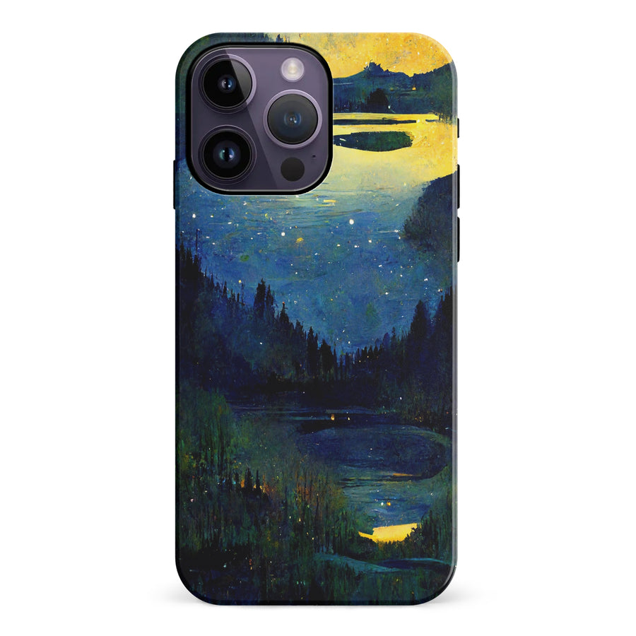 iPhone 14 Pro Max Green Lake Nature Phone Case