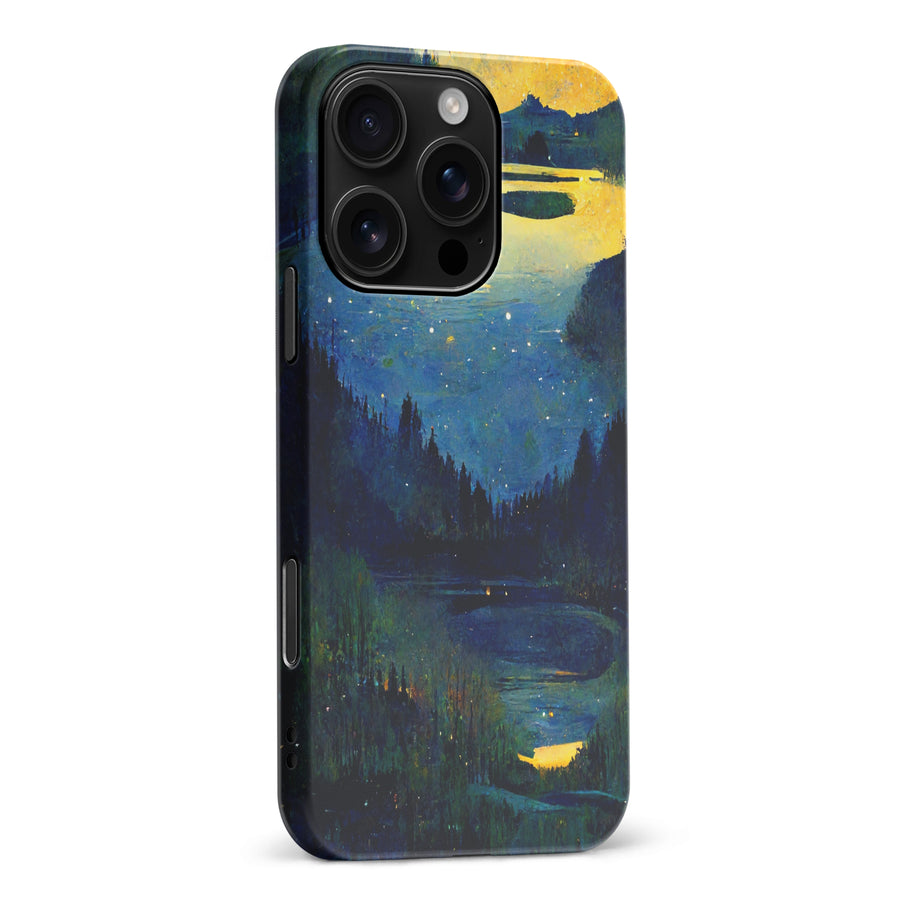 iPhone 16 Pro Max Green Lake Nature Phone Case