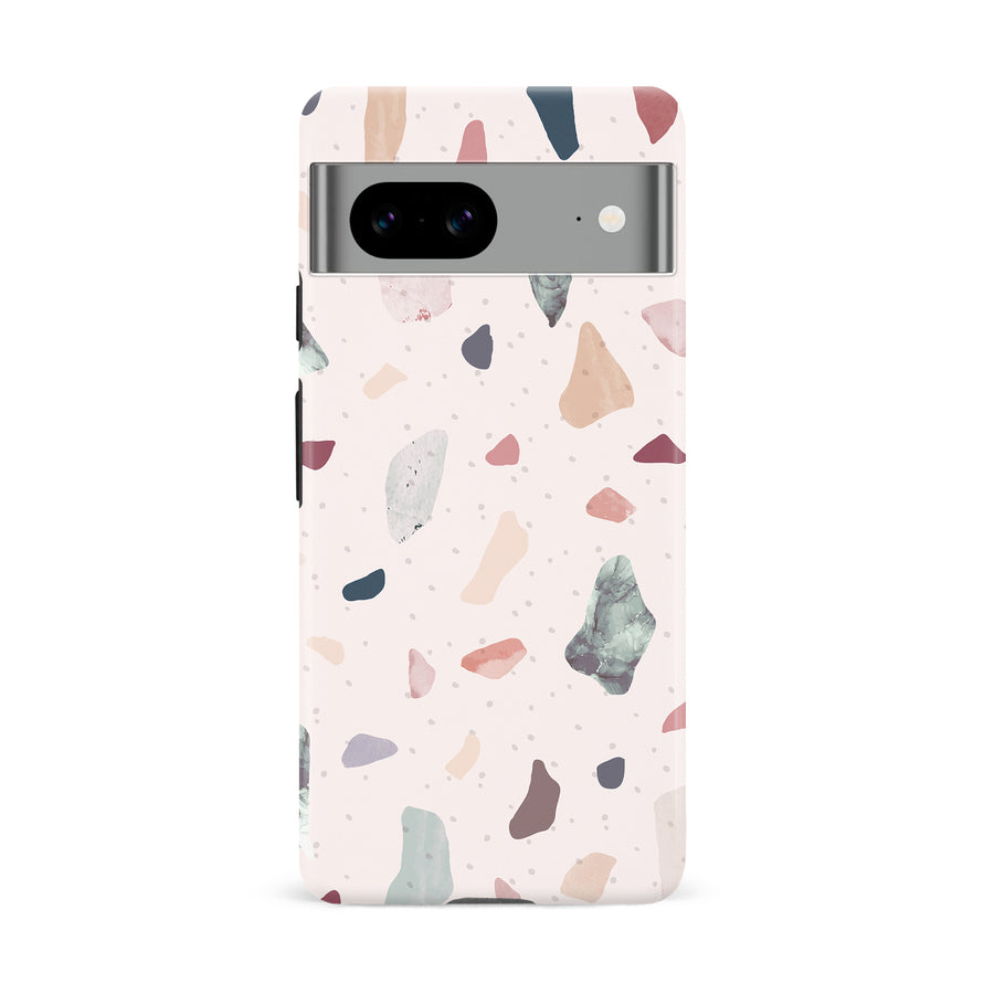 Google Pixel 8A Small Terrazzo Nature Phone Case