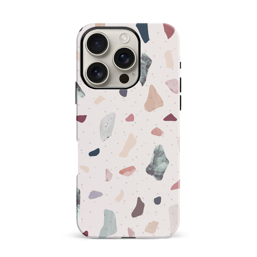 iPhone 16 Pro Small Terrazzo Nature Phone Case